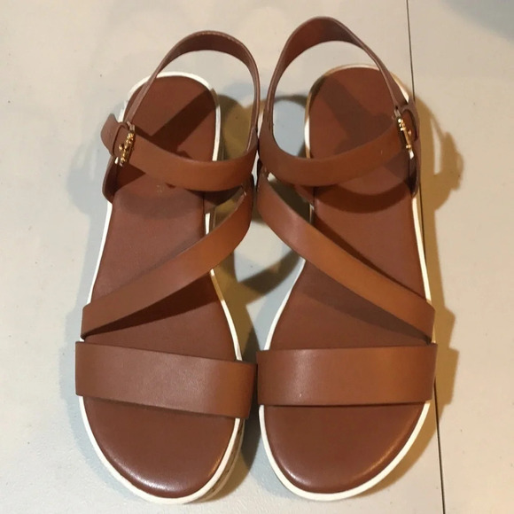Marc Fisher Goget Strappy Sandal Open Toe Natural Color-Size 8 - Picture 2 of 10
